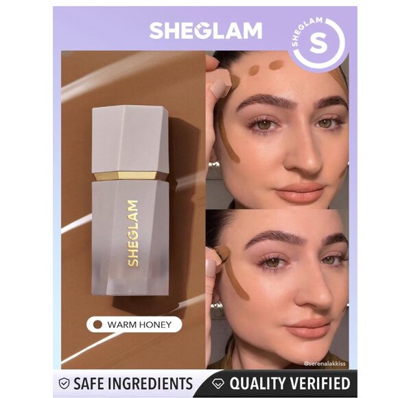 SHEGLAM Sun Sculpt Liquid Contour Stick Long Lasting Bronzer Makeup-Warm Honey - Picture 2 of 6